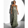 111298 3 khaki plesove tylove saty brunhil s volanky