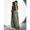 111298 4 khaki plesove tylove saty brunhil s volanky