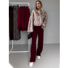 Béžový krátký faux fur kožíšek HILDAR (Veľkosť M/L)