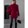 Bordó elegantní basic sako ANTULA (Veľkosť ONESIZE)