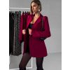 Bordó elegantní basic sako ANTULA (Veľkosť ONESIZE)