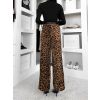 Leopardí široké stylové kalhoty CHILLI (Veľkosť M/L)