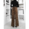 Leopardí široké stylové kalhoty CHILLI (Veľkosť M/L)