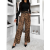 Leopardie široké štýlové nohavice CHILLI