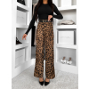 Leopardie široké štýlové nohavice CHILLI