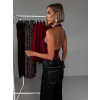 Vínové elegantní body EILEEN s výstřihem (Veľkosť ONESIZE)