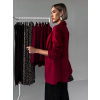 Červené elegantné basic sako EDITHA