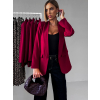 Červené elegantní basic sako EDITHA (Veľkosť ONESIZE)
