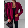 Červené elegantní basic sako EDITHA (Veľkosť ONESIZE)