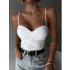 Bílé elegantní body korzet AMIRLAN (Veľkosť M/L)
