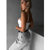 Bílé elegantní body korzet AMIRLAN (Veľkosť M/L)