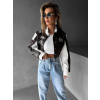 112579 2 hneda kratka kozenkova biker moto bunda candida