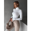 Biely rolák KIMZI s dlhým rukávom