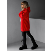 Červená basic oversize mikina CRUZY s kapucňou