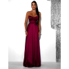 113743 3 bordo satenove dlouhe saty gybral s korzetem