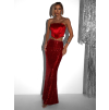113617 10 cervena flitrovana dlouha sukne estrella