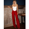 Červené flitrované široké nohavice HEKATE