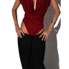 Červené elegantní třpytivé body MINTTU (Veľkosť ONESIZE)