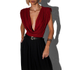 Červené elegantní třpytivé body MINTTU (Veľkosť ONESIZE)