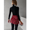 114289 4 cervena mini flitrovana balonova sukne chaim