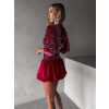 Červené flitrované krátke šaty JORGA