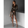 Leopardie elegantné zavinovacie šaty ALIZA