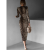 Leopardie elegantné zavinovacie šaty ALIZA