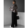 Leopardí faux fur kožešinový krátký kabátek NIALLY (Veľkosť ONESIZE)