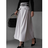 Šedá púzdrová dlhá sukňa ATHYNA