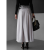 Šedá púzdrová dlhá sukňa ATHYNA