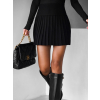 Čierna mini plisovaná basic sukňa MARILENA