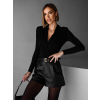 Černé elegantní body BALBAJET s výstřihem (Veľkosť ONESIZE)