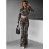 Leopardí trblietavý nohavicový komplet KENOTON