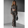 Leopardí trblietavý nohavicový komplet KENOTON