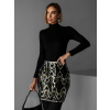 Čierna flitrovaná mini sukňa FELICIA