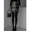 Čierna flitrovaná mini sukňa FELICIA