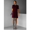 Vínové svetrové puzdrové šaty KAPA