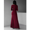 Bordo elegantní dlouhá sukně VEETI s řasením (Veľkosť ONESIZE)
