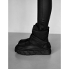 Čierne členkové zimné topánky AGATHA