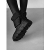 Čierne členkové zimné topánky AGATHA