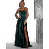 Smaragdové dlhé večerné šaty CELLINES