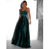 Smaragdové dlhé večerné šaty CELLINES