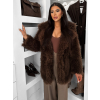 116271 7 hnedy faux fur kozesinovy kabat camtu