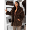 116271 8 hnedy faux fur kozesinovy kabat camtu