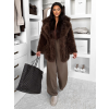 116271 9 hnedy faux fur kozesinovy kabat camtu