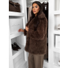 116271 13 hnedy faux fur kozesinovy kabat camtu