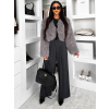 116310 14 sedy faux fur kozesinovy kabatek tuyen