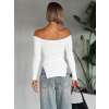 Biele štýlové tričko RUMINA
