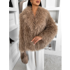 116769 7 hnedy faux fur kozesinovy kratky kabatek hieno