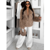 116769 9 hnedy faux fur kozesinovy kratky kabatek hieno